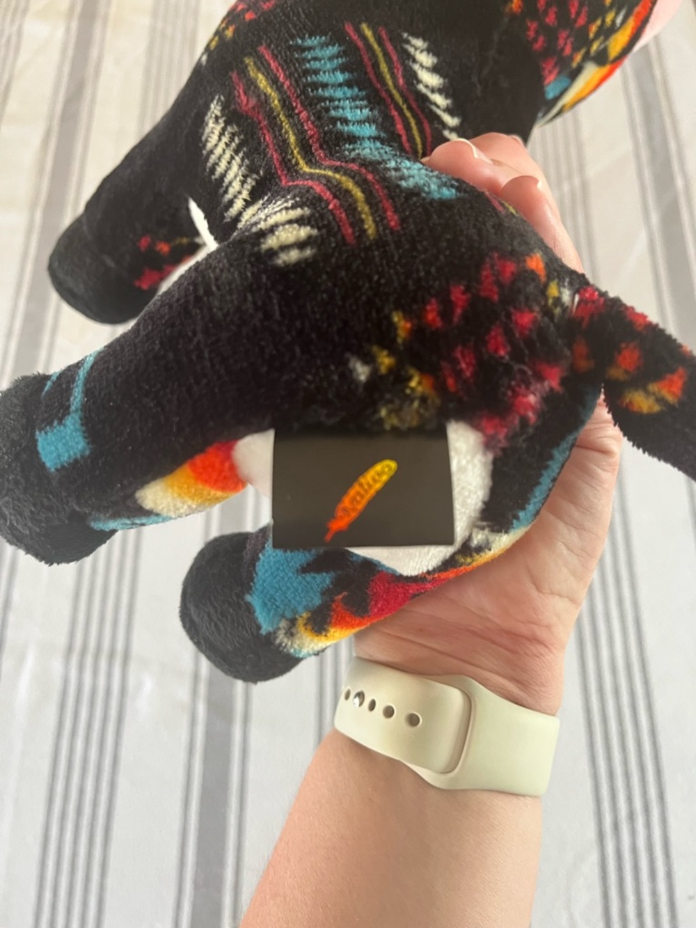 Multicolor Patterned Cow- Aztec Western Turquoise - Picture 5 of 5